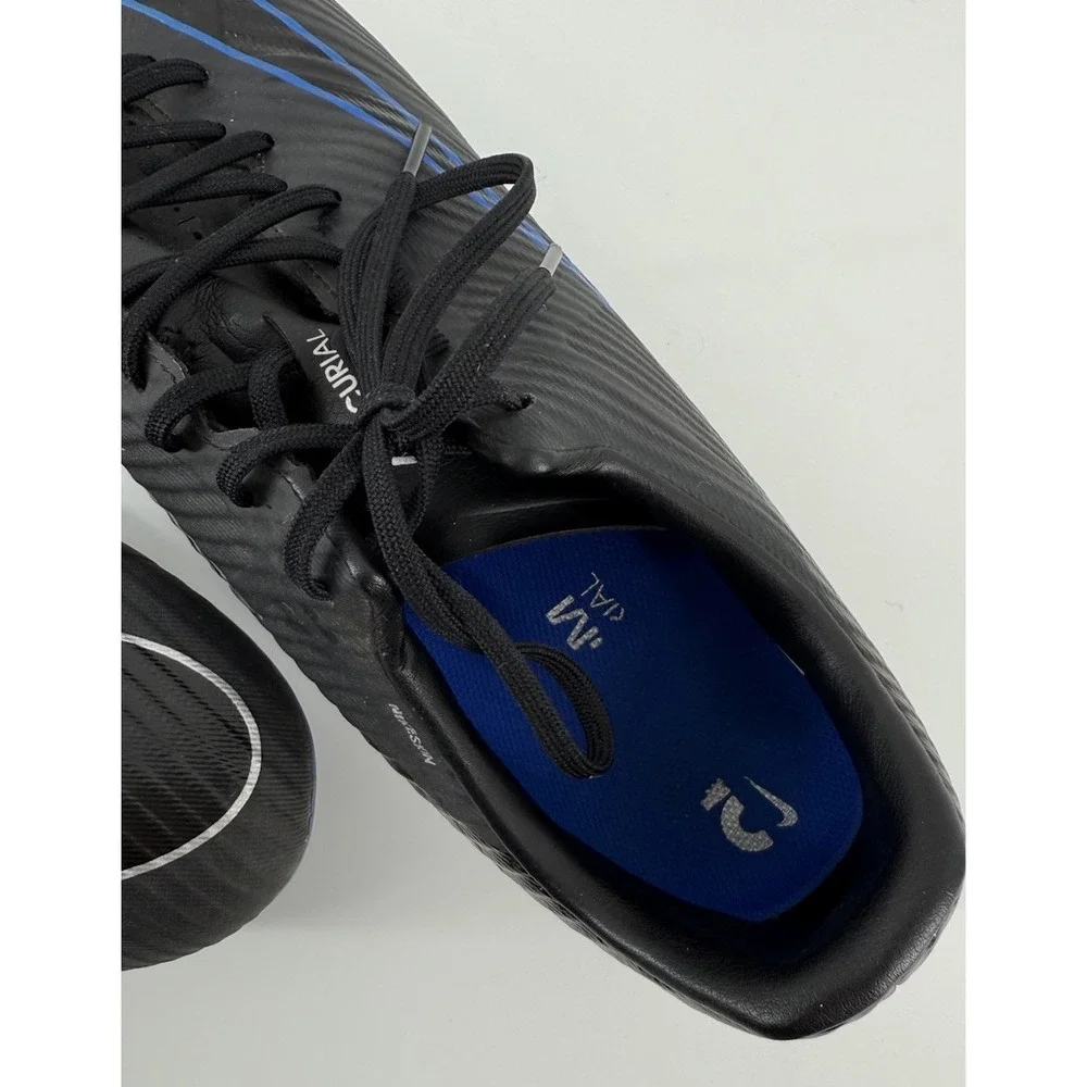 Nike Zoom Vapor 15 Academy FG MG Black Blue New‎ Soccer Cleats Mens Size 11